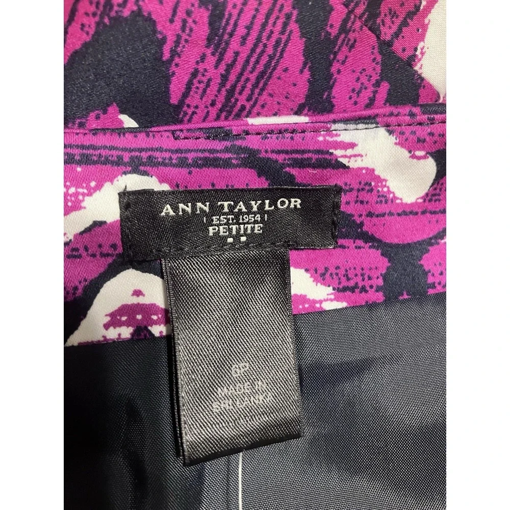 New Ann Taylor‎ Loft Women's Size 6P Geometric Print Pencil Career Skirt